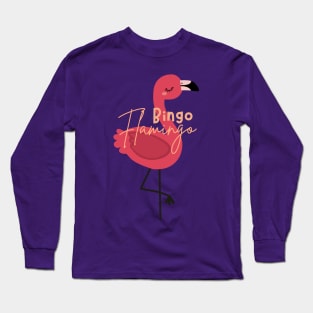 Pink Flamingo Girls Long Sleeve T-Shirt